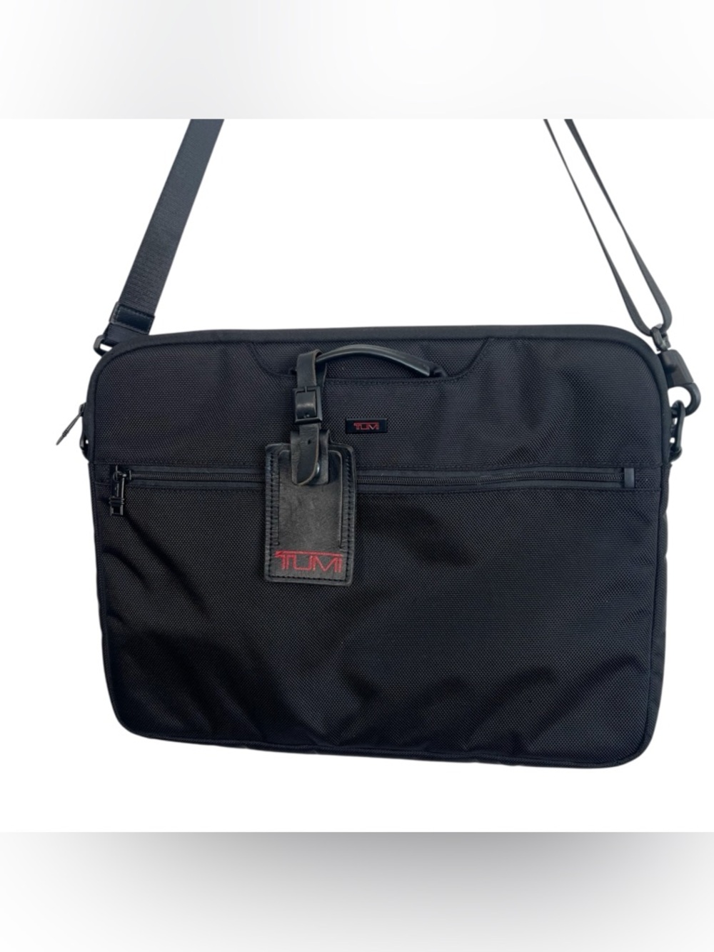 Tumi Laptop Bag Travel Black Bag Padded 16” x 13”